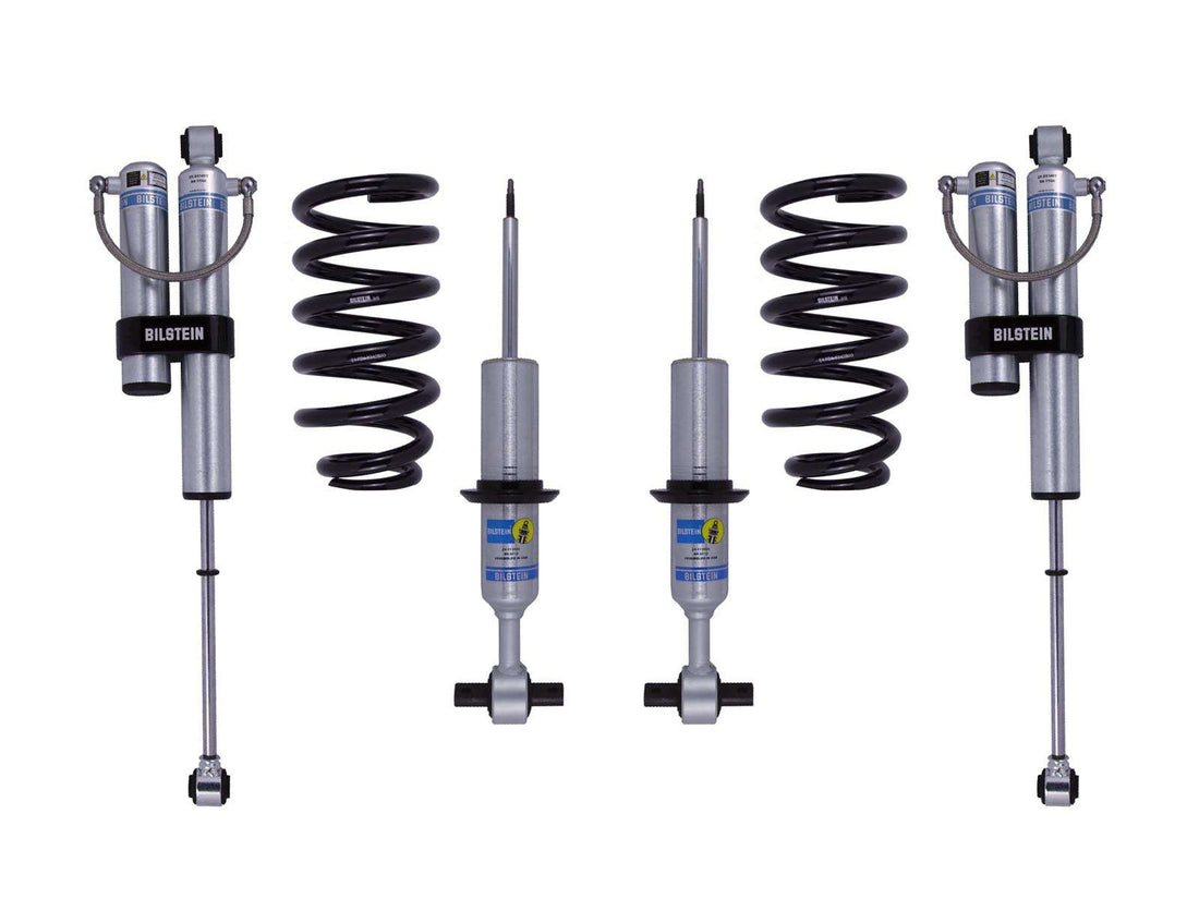 Bilstein 6112 Strut & Spring + Rear B8 5160 Reservoir Shocks Set w/0-2.5" lift - 2019-2026 GMC Sierra 1500 4WD RWD