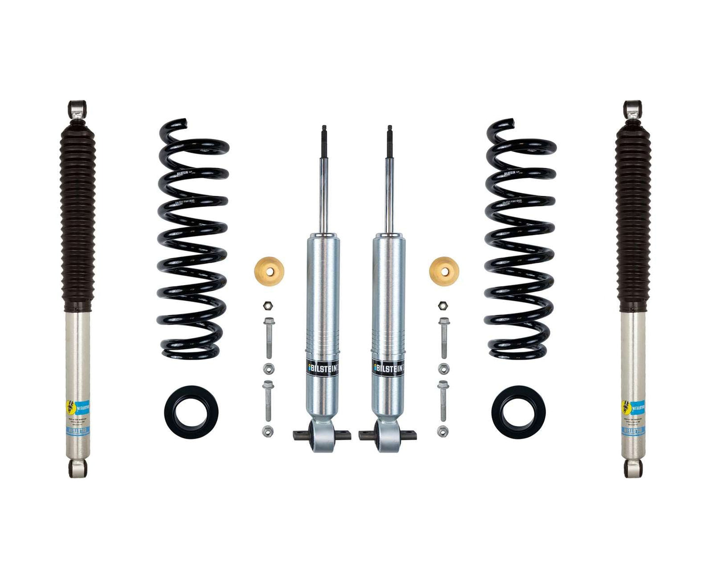 Bilstein 6112 Strut & Spring + Rear B8 5100 Shocks Set - 2021-2026 Ford F-150 4WD
