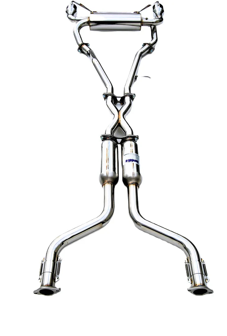 Invidia 03-06 Infiniti G35 Coupe Gemini Rolled Stainless Steel Tip Cat-back Exhaust