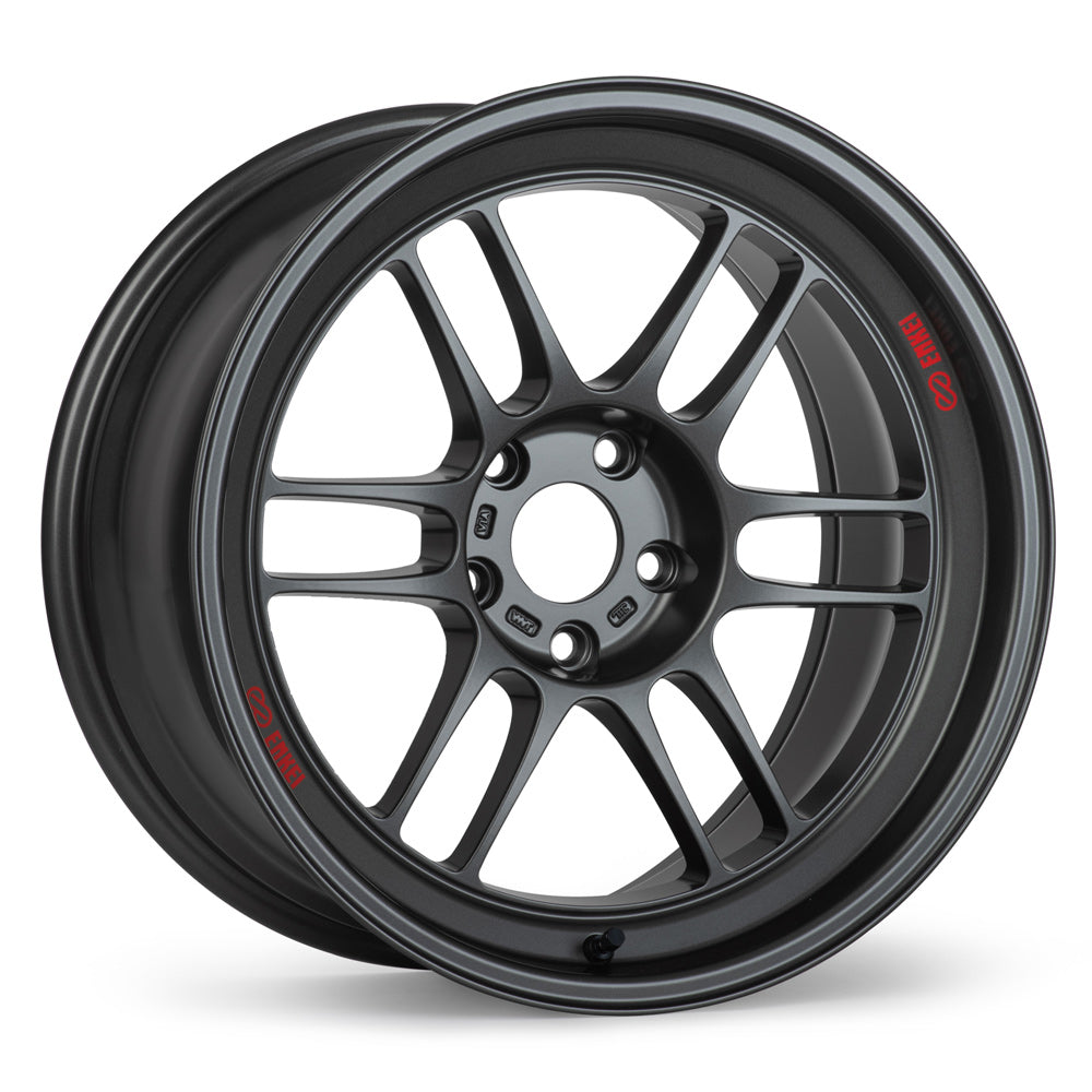 Enkei RPF1RS 18x9.5 5x114.3 12mm Offset 75mm Bore Silver Wheel
