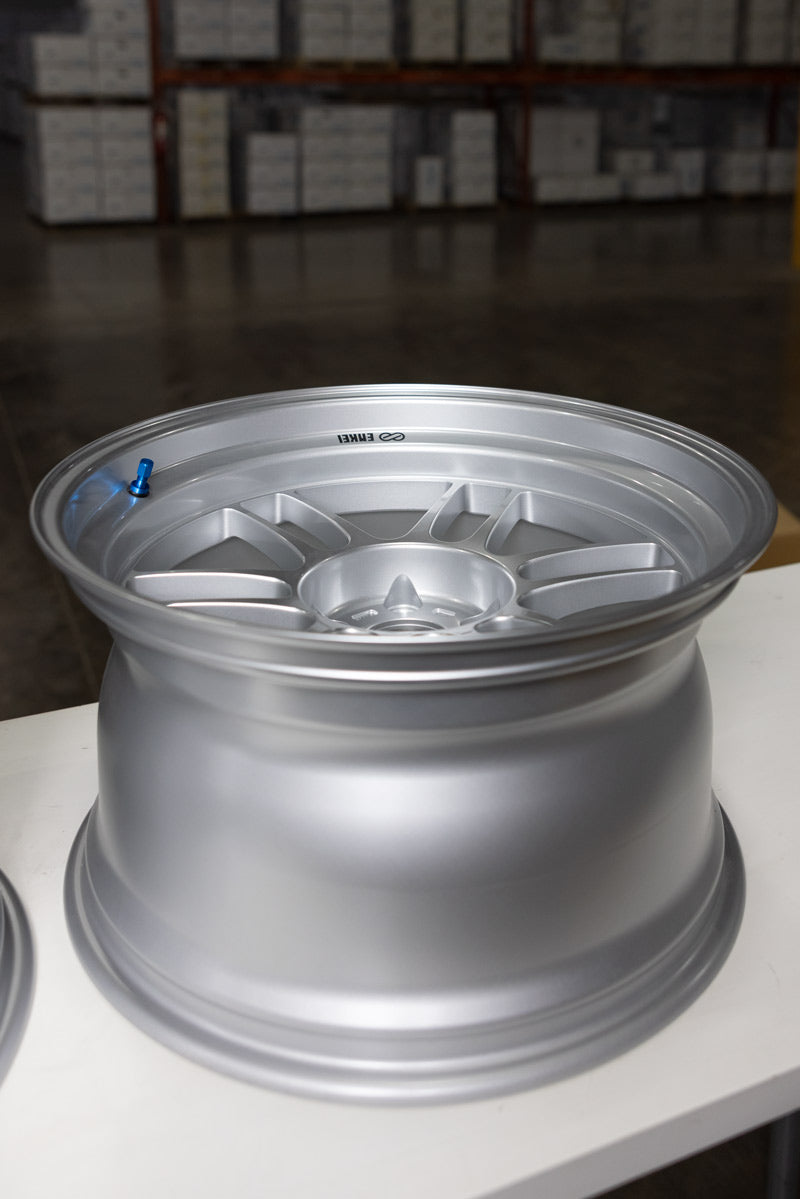 Enkei RPF1RS 18x9.5 5x114.3 12mm Offset 75mm Bore Silver Wheel