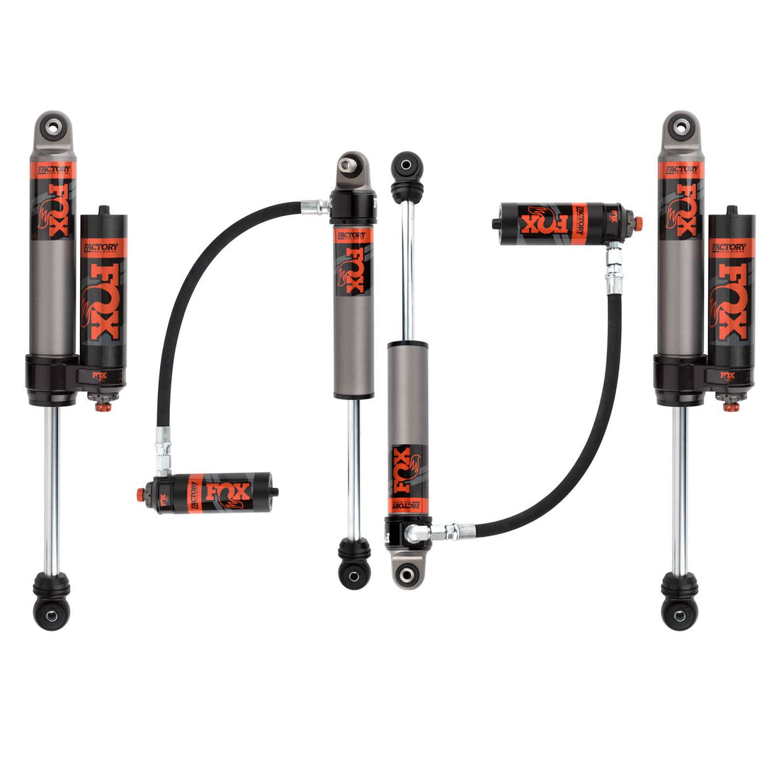 FOX 2.5 Perf Elite Adj. w/ Reservoir Shocks Set w/3.5-4" lift - 2018-2025 Jeep Wrangler JL 4WD RWD