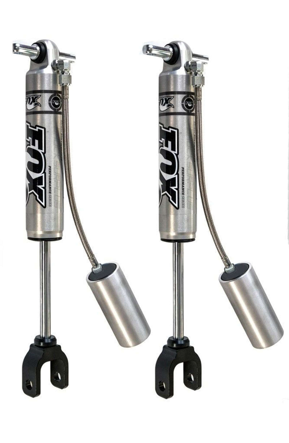 FOX 2.0 Perf Series Shocks w/ Reservoir Front Pair w/0-1" lift - 2011-2019 GMC Sierra 2500 HD 4WD RWD