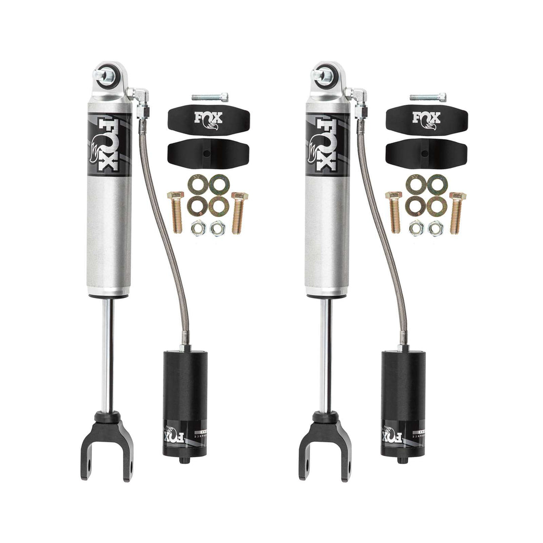 Fox 2.0 Performance Series Shocks w/ Reservoir Front Pair w/1.5-2.5" lift - 2020-2024 GMC Sierra 2500 HD 4WD RWD w/UCA