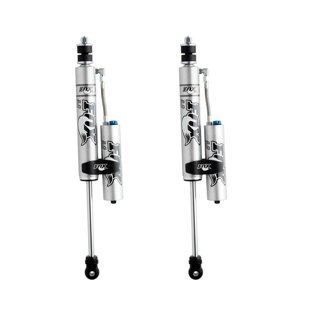 Fox 2.0 Performance Series w/ CD Reservoir Shocks Front Pair w/2.5-4" lift - 2007-2018 Jeep Wrangler JK