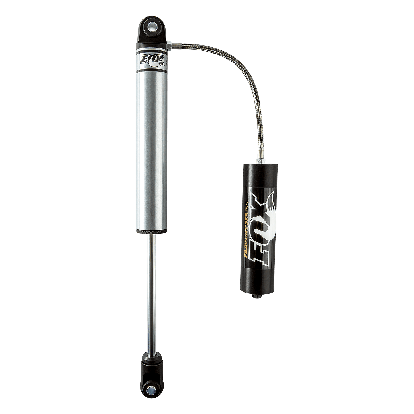 Fox 2.0 Factory Series 10in Smooth Bdy Remote Res. Shock w/Hrglss Eyelet/Cap 5/8in Shft (30/75)- Blk