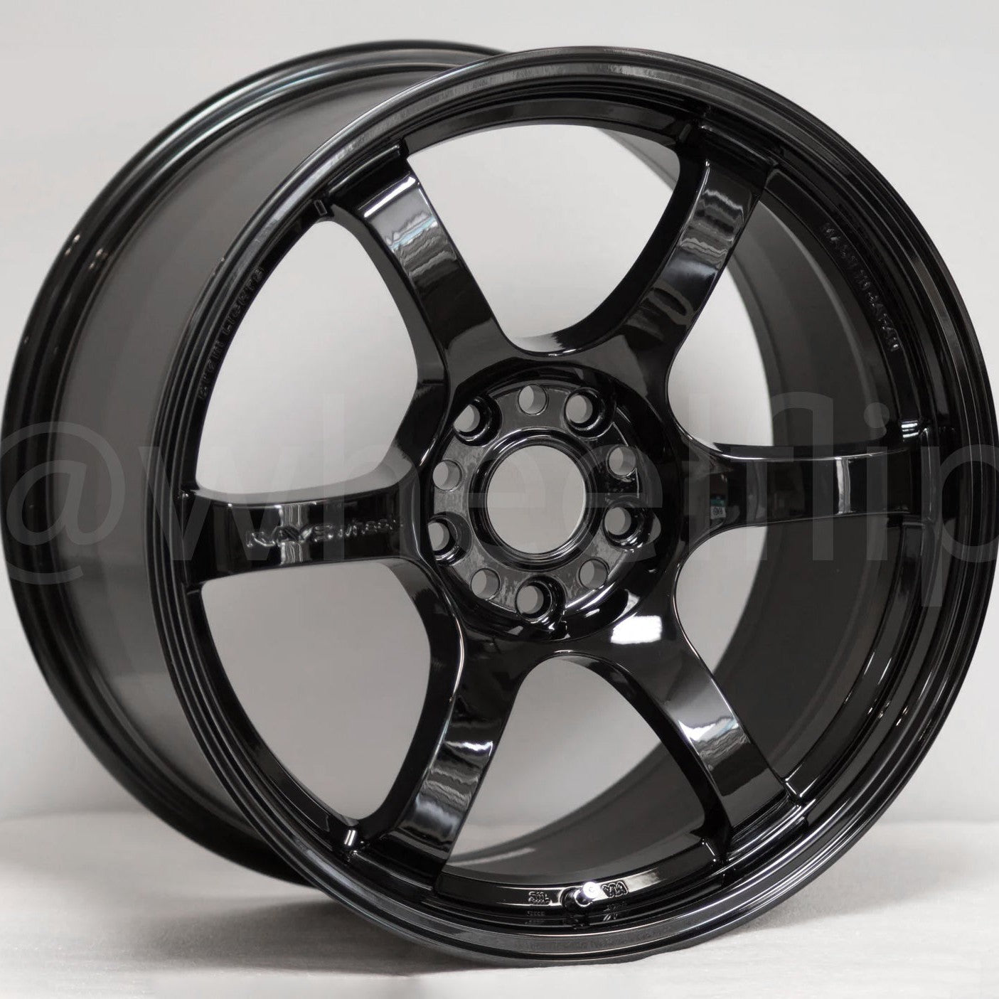 Gram Lights 57DR 15x8 / +35mm / 4x100 Gloss Black Wheel