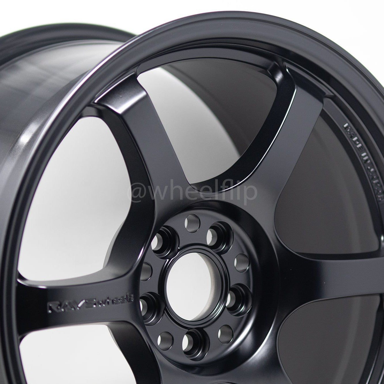 Gram Lights 57DR 17x9.0 +12 5x114.3 Semi Gloss Black Wheel