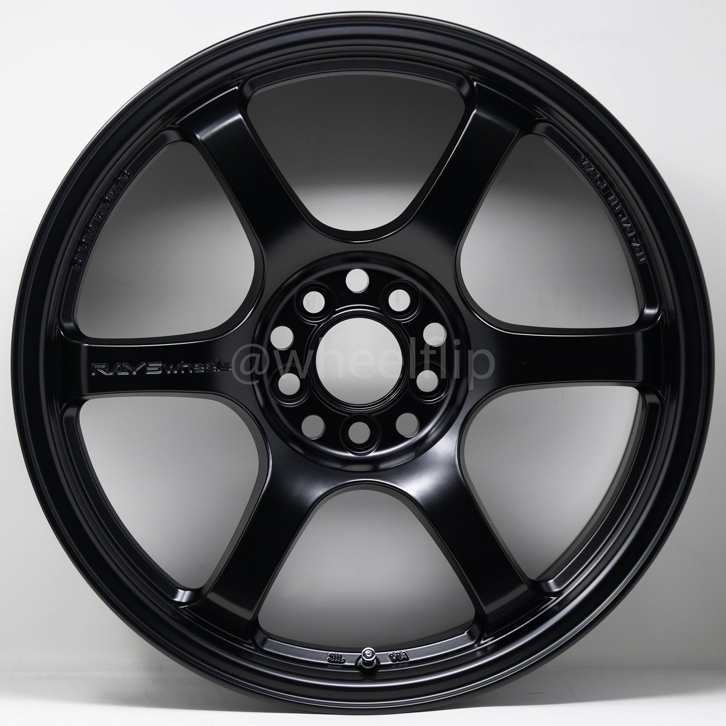 Gram Lights 57DR 17x9.0 +12 5x114.3 Semi Gloss Black Wheel