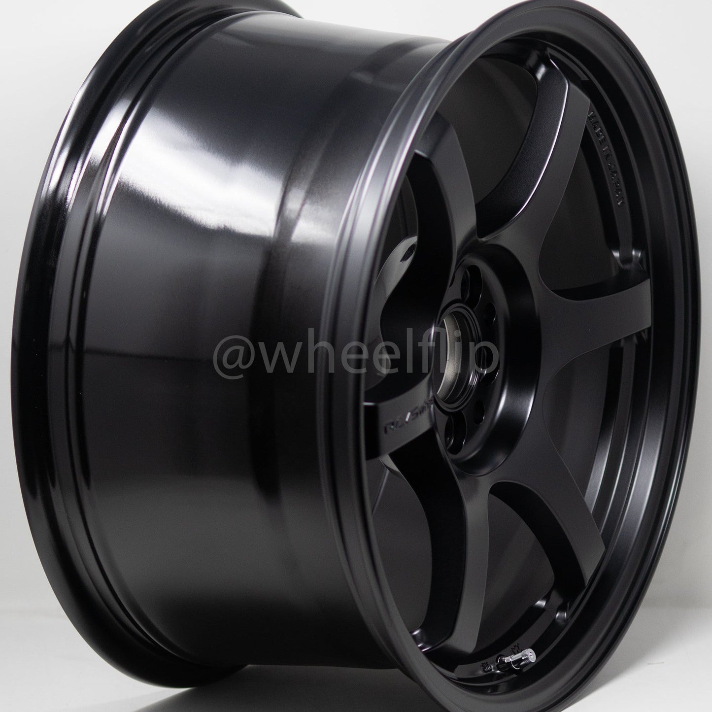Gram Lights 57DR 17x9.0 +12 5x114.3 Semi Gloss Black Wheel