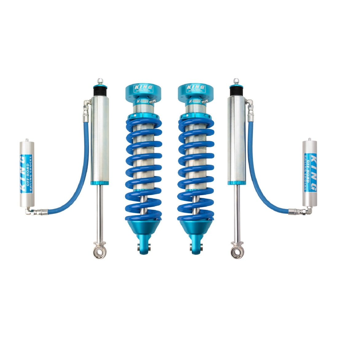 King Shocks 2.5 Performance Coilovers + Rear Reservoir Shocks Set w/0-2.5" lift - 1996-2002 Toyota Land Cruiser 90 4WD