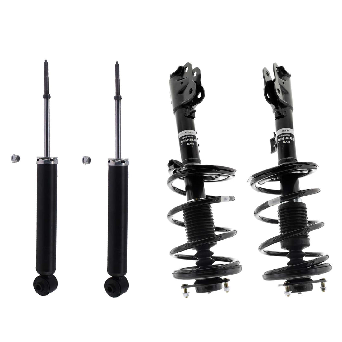 KYB Strut Plus Shocks & Spring Assembly + Rear Excel-G Shocks Set - 2007-2013 Mitsubishi Outlander AWD FWD