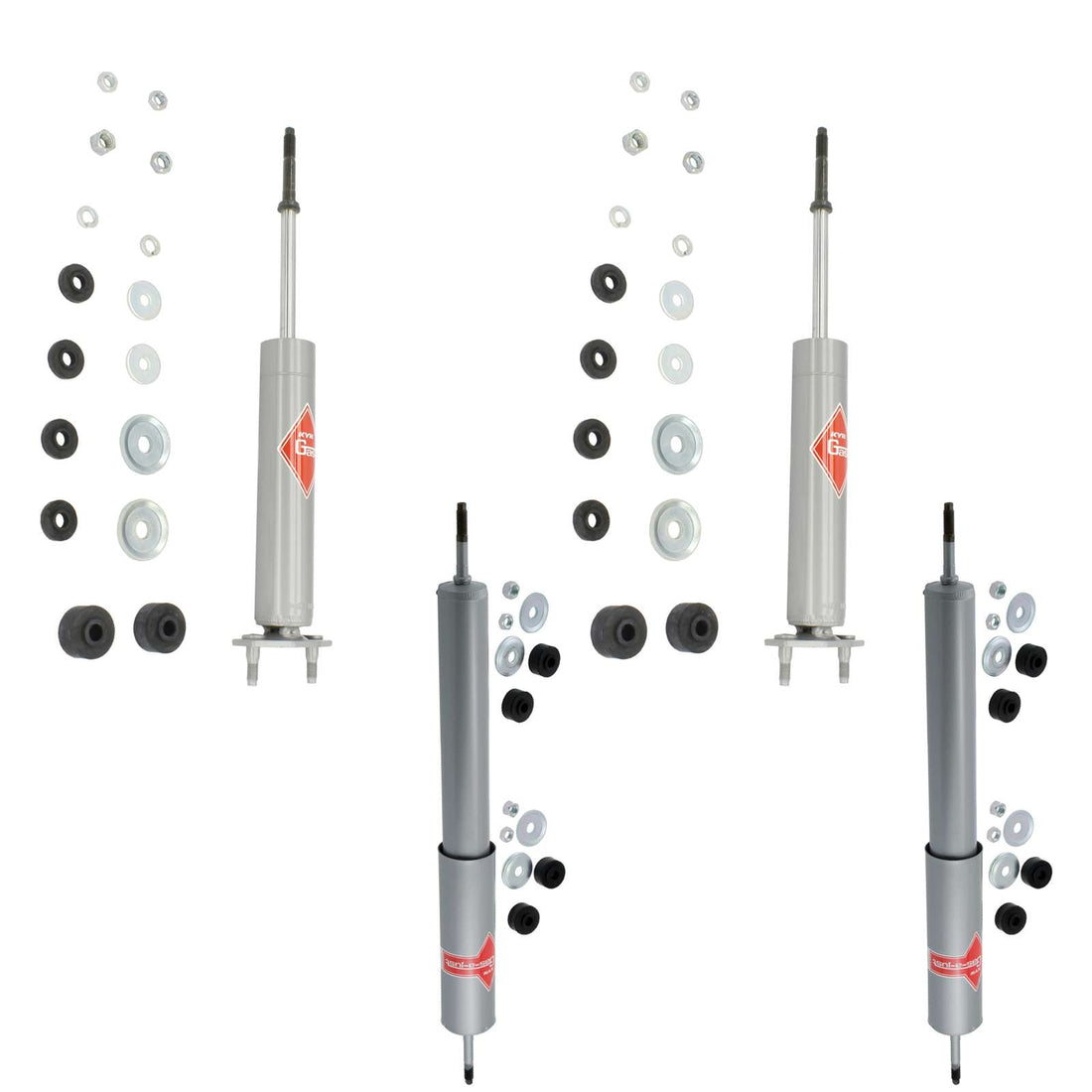 KYB Gas-A-Just Monotube Shocks Set - 1971-1973 Ford Mustang RWD