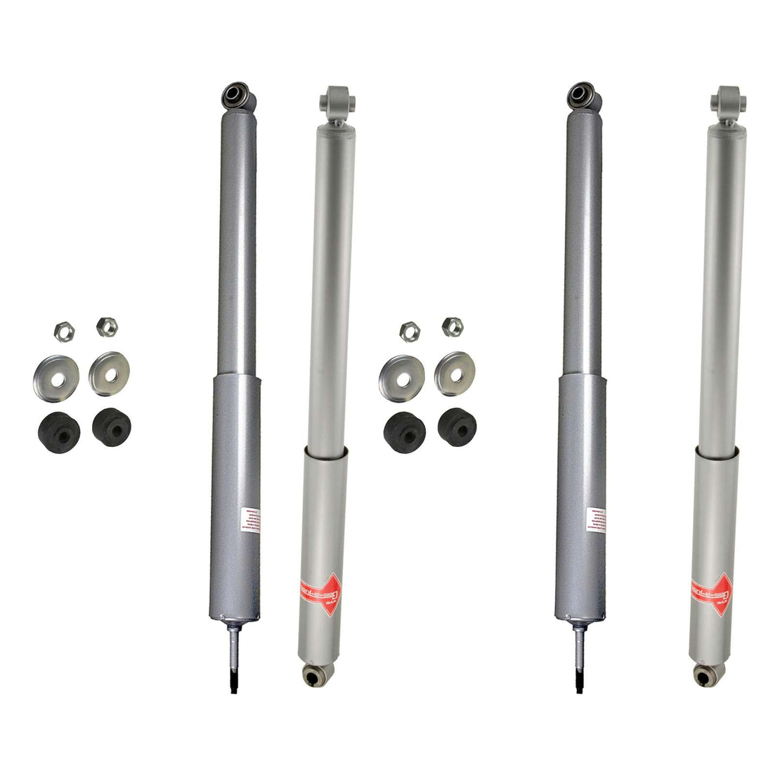 KYB Gas-A-Just Monotube Shocks Set - 1986-1995 Jeep Wrangler 4WD