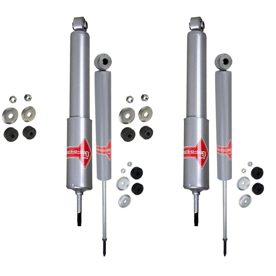 KYB Gas-A-Just Monotube Shocks Set - 1989-1991 Isuzu Trooper 4WD