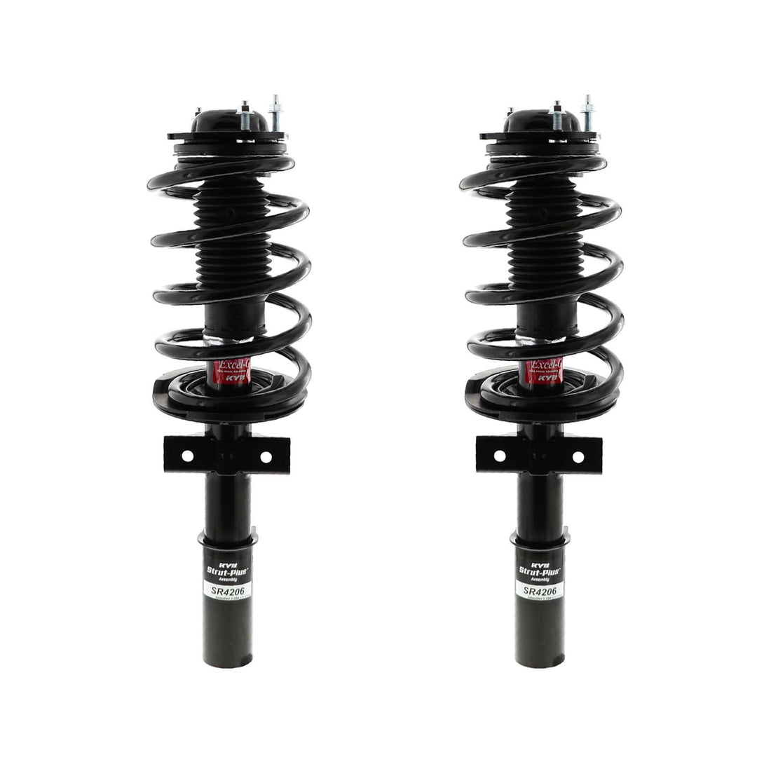 KYB Strut Plus Shocks & Spring Assembly Front Pair - 2007-2012 GMC Acadia AWD FWD