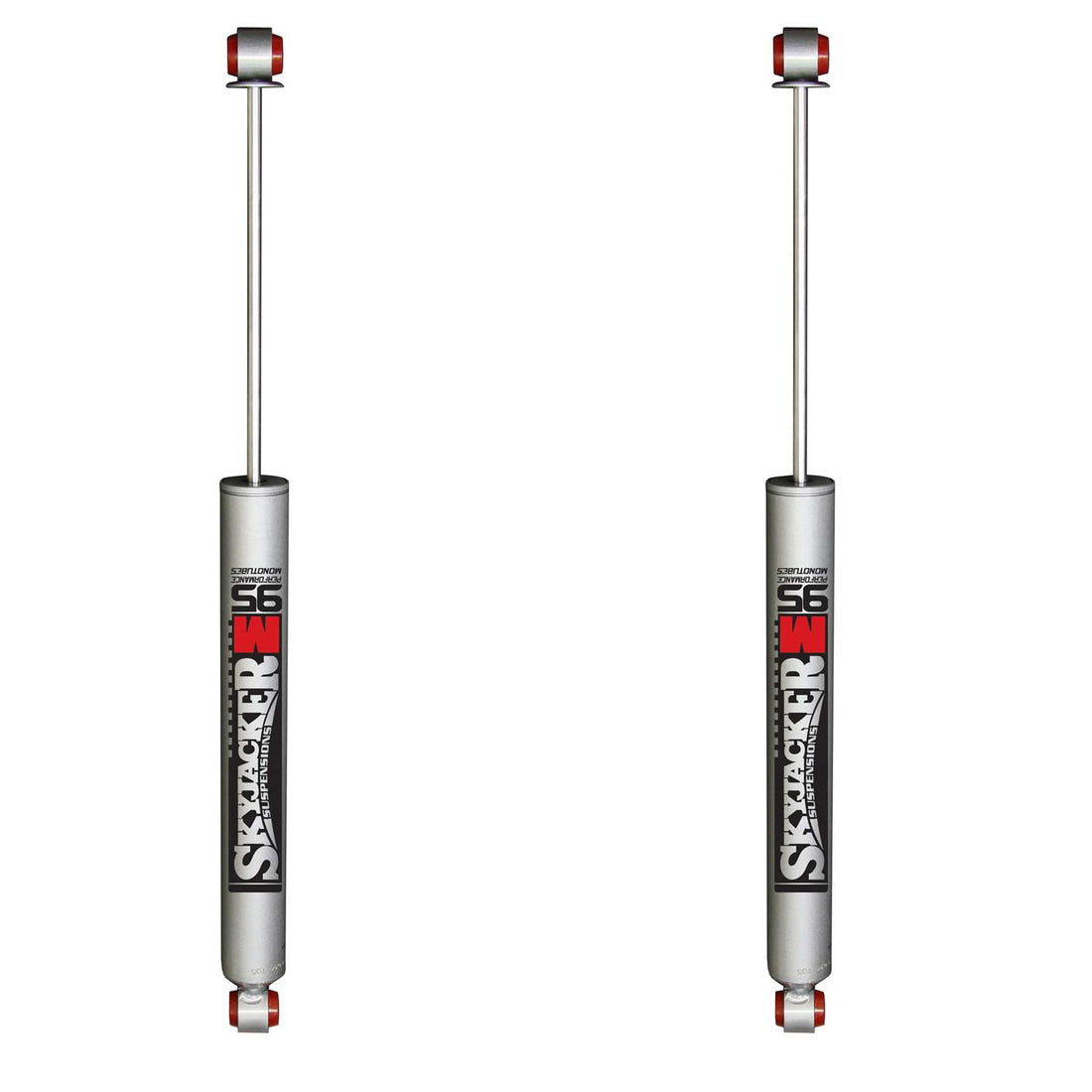 Skyjacker M95 Monotube Gas Shocks Rear Pair - 1999-2006 GMC Sierra 1500 RWD