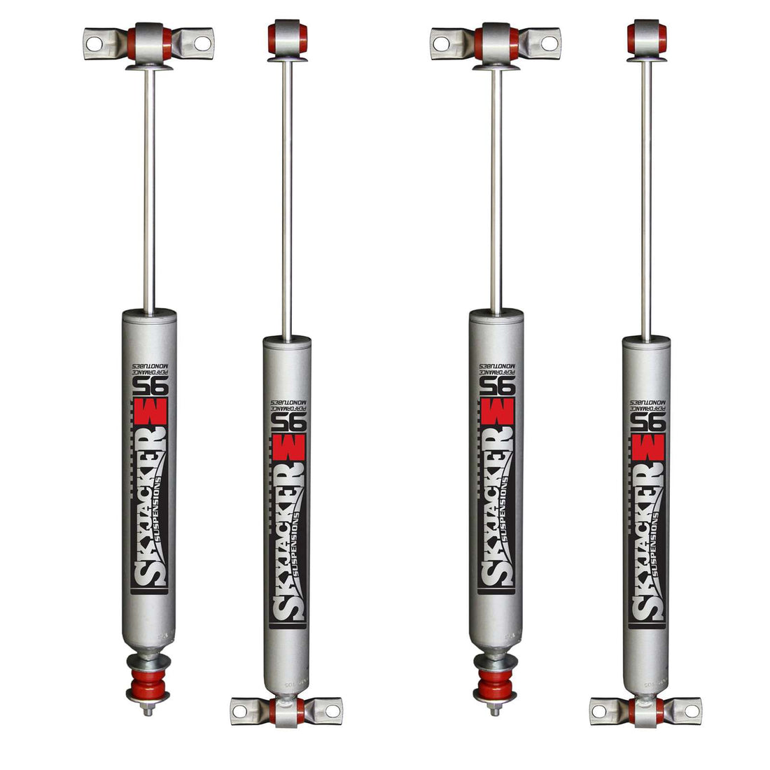 Skyjacker M95 Monotube Gas Shocks Set w/6-8" lift - 1984-2001 Jeep Cherokee 4WD RWD XJ