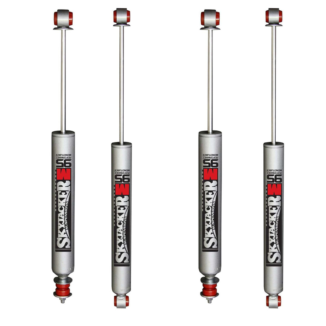 Skyjacker M95 Monotube Gas Shocks Set w/3-6" lift - 1980-1985 Ford F-350 4WD Leafs
