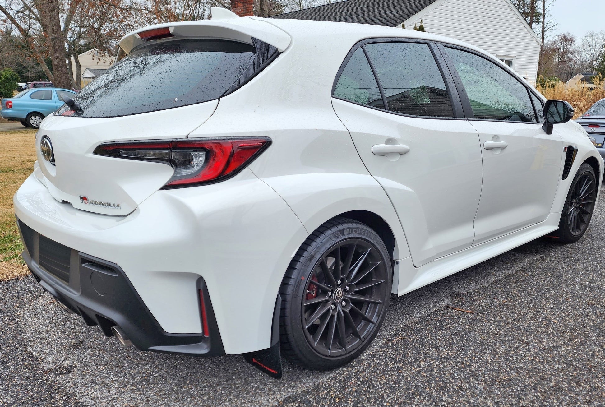 Rally Armor 23-26 Toyota GR Corolla Black UR Mud Flap w/Dark Grey Logo