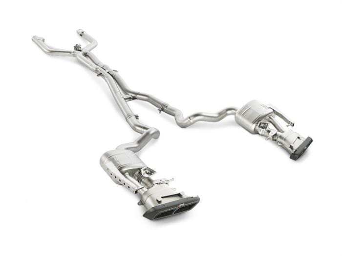 Akrapovic 16-17 AMG C63 Coupe Evolution Line Cat Back (Titanium) w/ Carbon Tips (Req. Link Pipe)