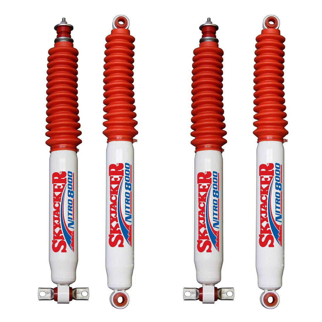 Skyjacker N8000 Nitrogen Gas Shocks Set w/1-2" lift - 1985-1989 Mitsubishi Montero 4WD 4 Cyl