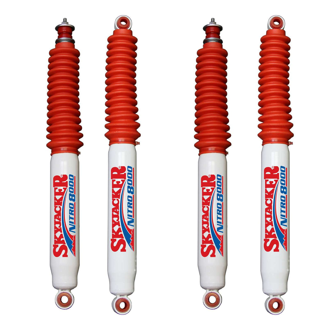 Skyjacker N8000 Nitrogen Gas Shocks Set w/5-6" lift - 1986-1996 Jeep Wrangler 4WD TJ