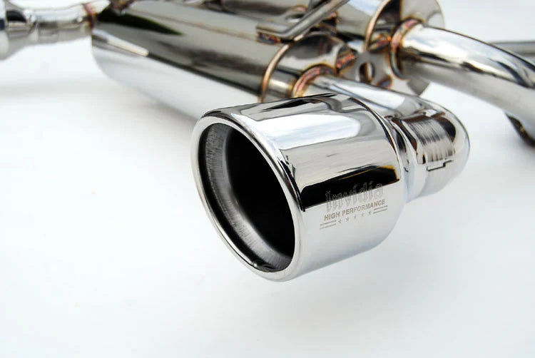 Invidia 03-06 Infiniti G35 Coupe Gemini Rolled Stainless Steel Tip Cat-back Exhaust