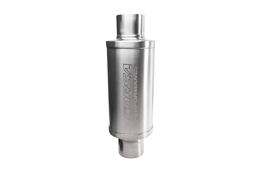 Corsa 304 Stainless Steel 3in I.D. Pro Series Packed Resonator (Weld In) (6-8DB) - Brushed