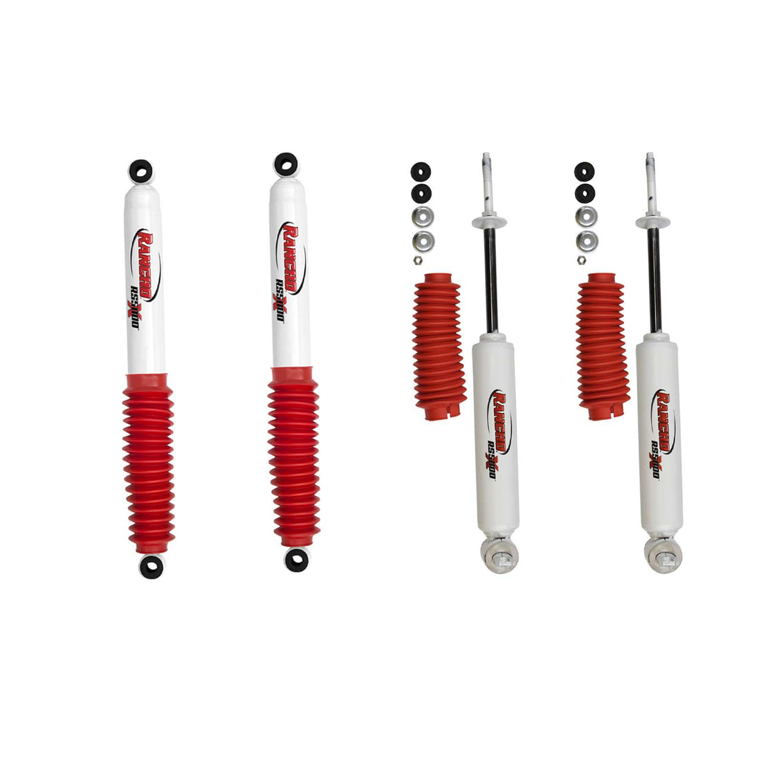 Rancho RS5000X Gas Shocks Set - 1995-2004 Toyota Tacoma RWD