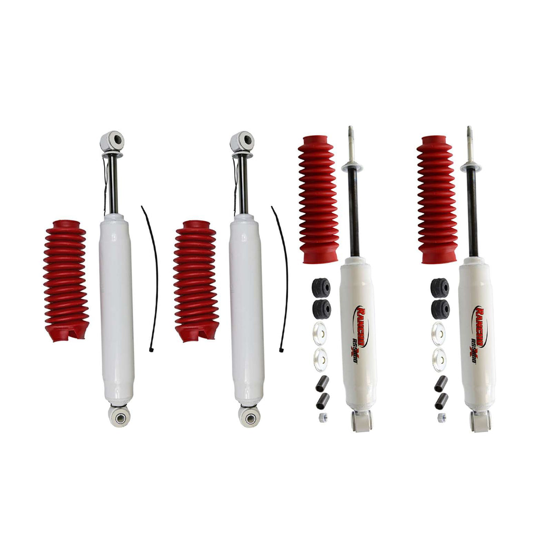 Rancho RS5000X Gas Shocks Set w/2.5" lift - 1995 Ford Ranger RWD