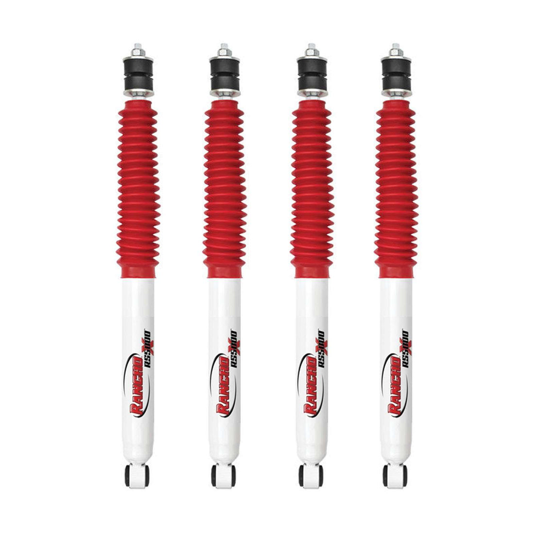 Rancho RS5000X Gas Shocks Set w/2.5" lift - 1972-1974 Jeep DJ5 4WD RWD