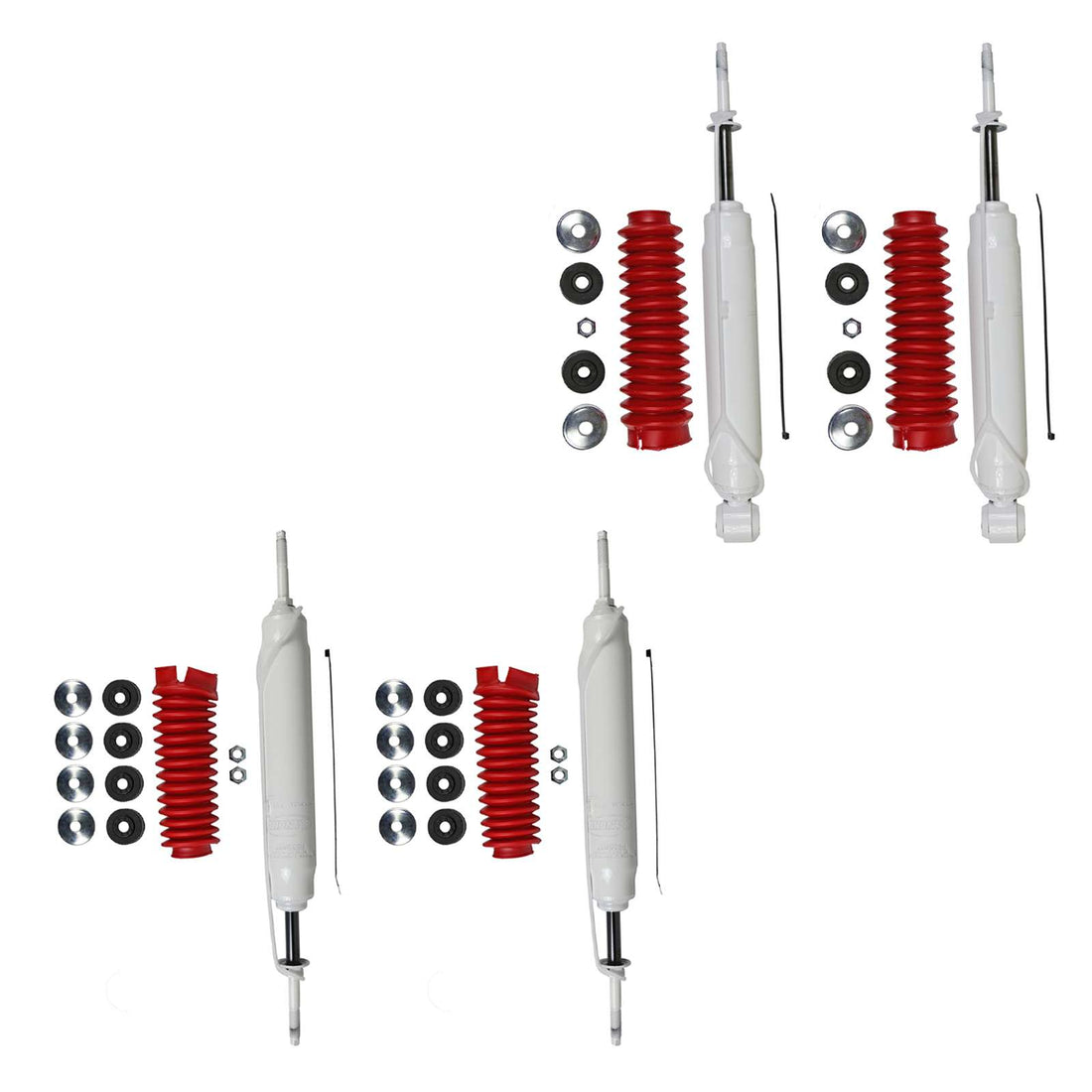 Rancho RS5000X Gas Shocks Set w/0" lift - 1990-1997 Toyota Land Cruiser 4WD