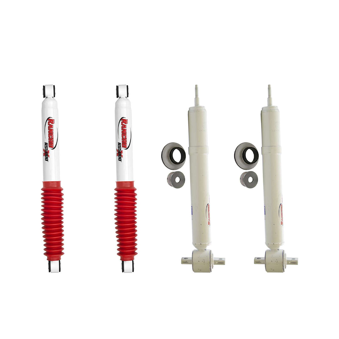 Rancho RS5000X Gas Shocks Set w/4" lift - 2007-2013 Chevrolet Silverado 1500 RWD