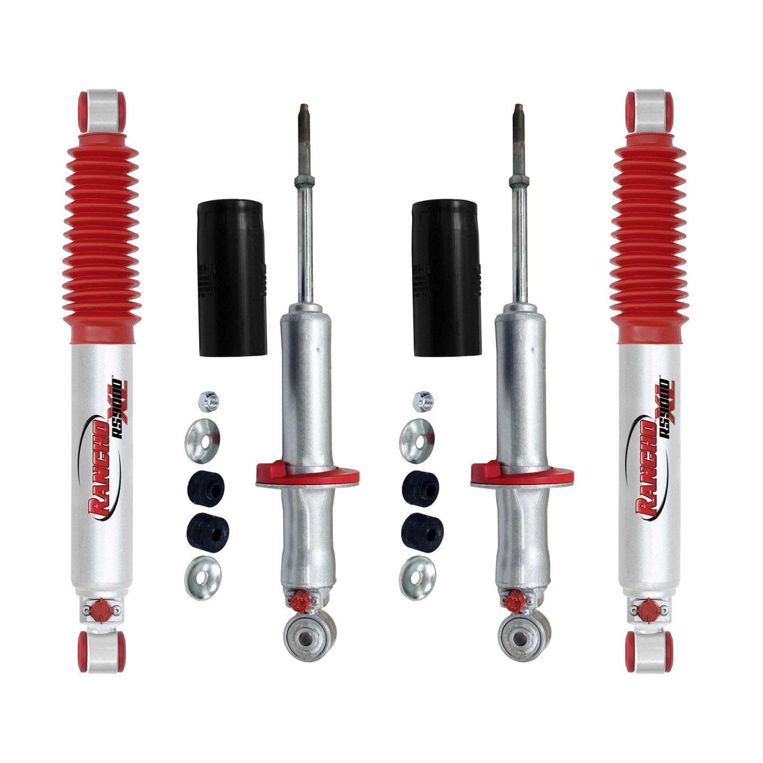 Rancho RS9000XL Adjustable Strut & Shocks Set w/0" lift - 1995-2004 Toyota Tacoma 4WD RWD