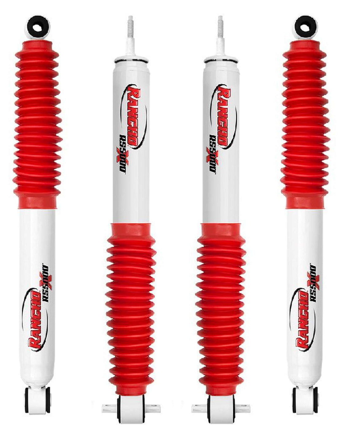 Rancho RS5000X Gas Shocks Set w/0" lift - 1999-2004 GMC Sierra 2500 HD RWD