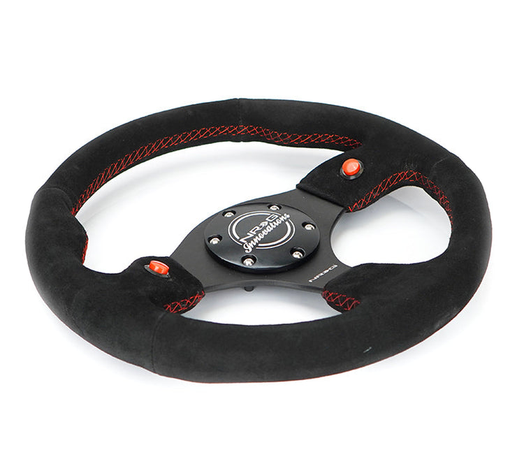 NRG DUAL BUTTON STEERING WHEEL SUEDE