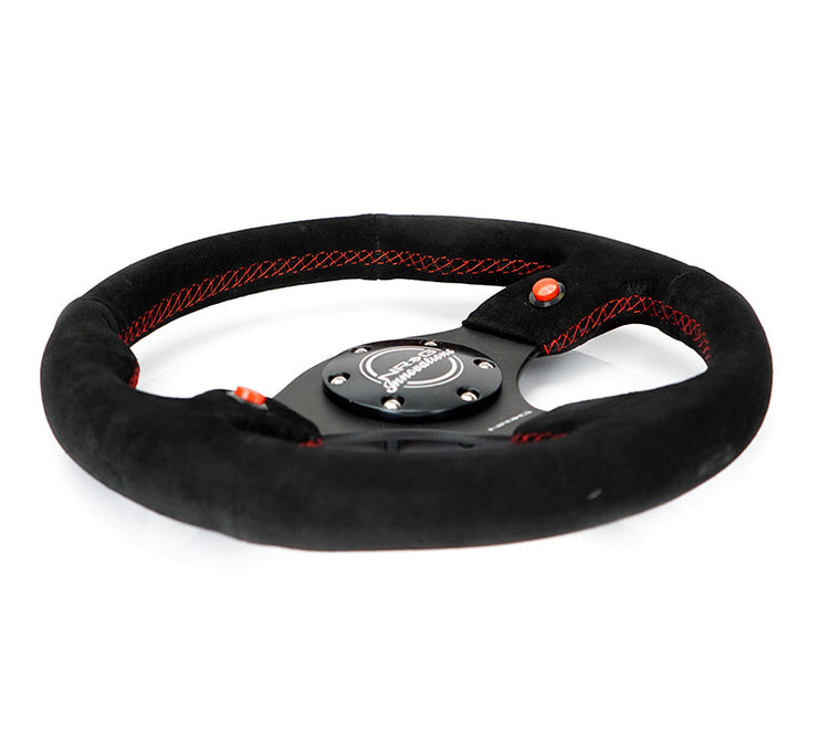 NRG DUAL BUTTON STEERING WHEEL SUEDE