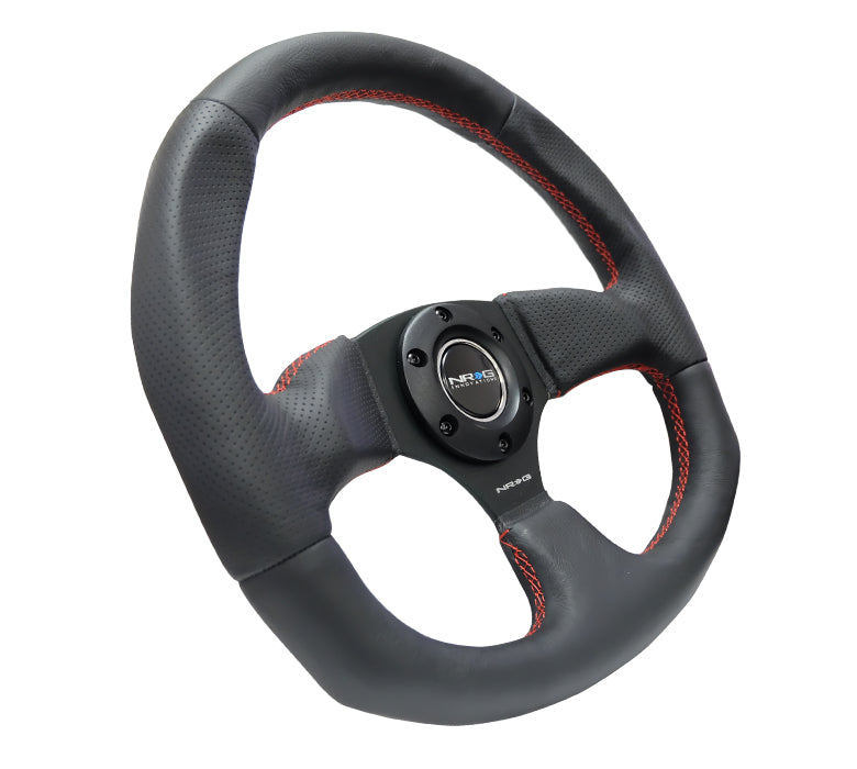 NRG FLAT BOTTOM STEERING WHEEL LEATHER