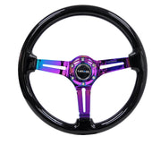 NRG 350MM 3" DEEP DISH WITH SLITS WOOD GRAIN