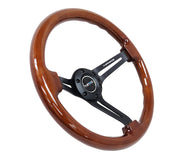 NRG 350MM 3" DEEP DISH WITH SLITS WOOD GRAIN