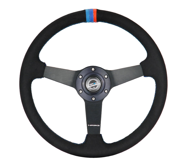 NRG 350MM FLAT STEERING WHEEL ALCANTARA