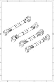 SPL Parts Adjustable Rear Upper Camber Arm Set - 2008-2011 BMW M3 (E90)