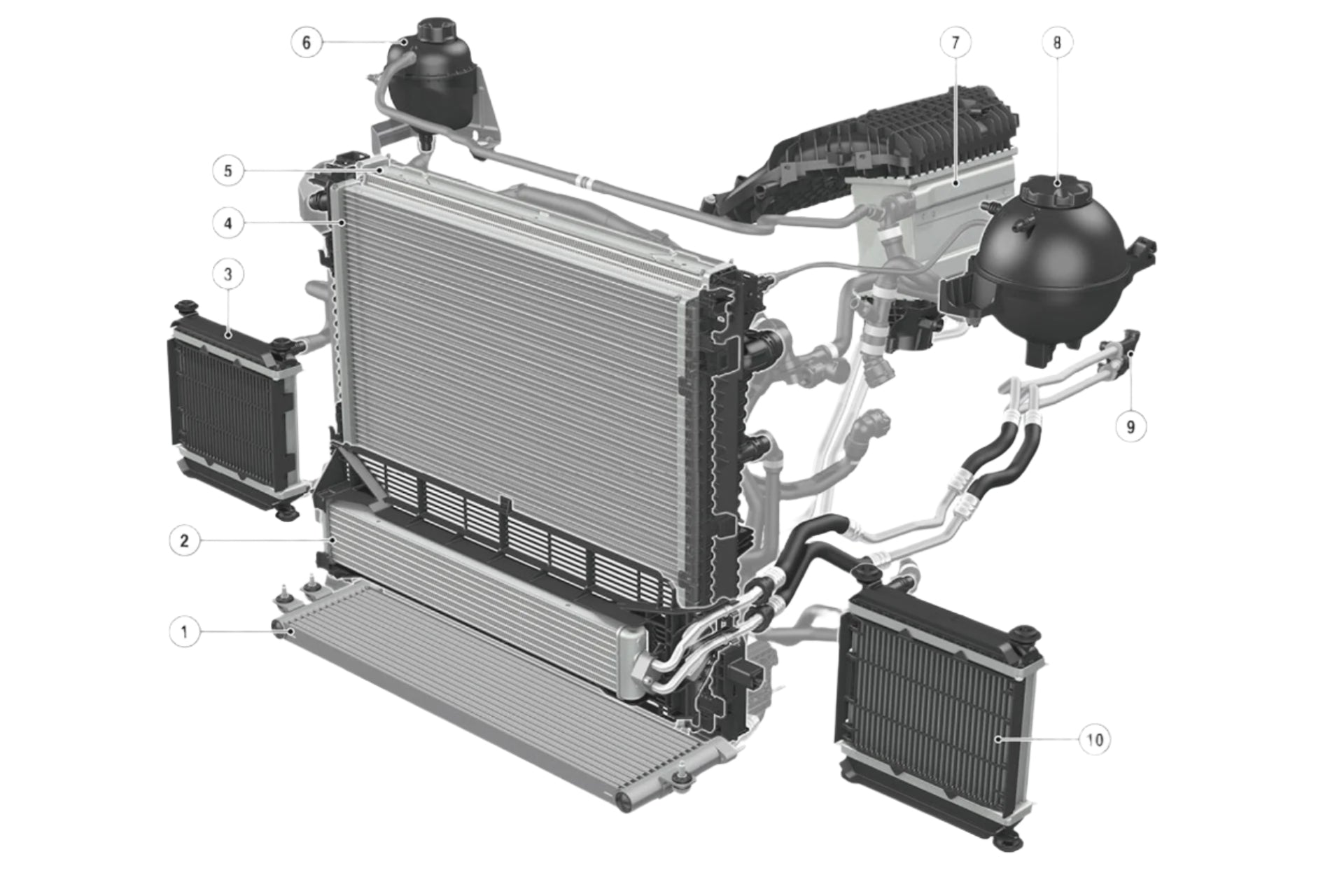 CSF BMW G8X M3/M4/M2 High-Performance Auxiliary Radiator - Single Radiator