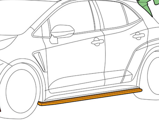 HKS Body Kit TYPE-S GR COROLLA Side Skirt