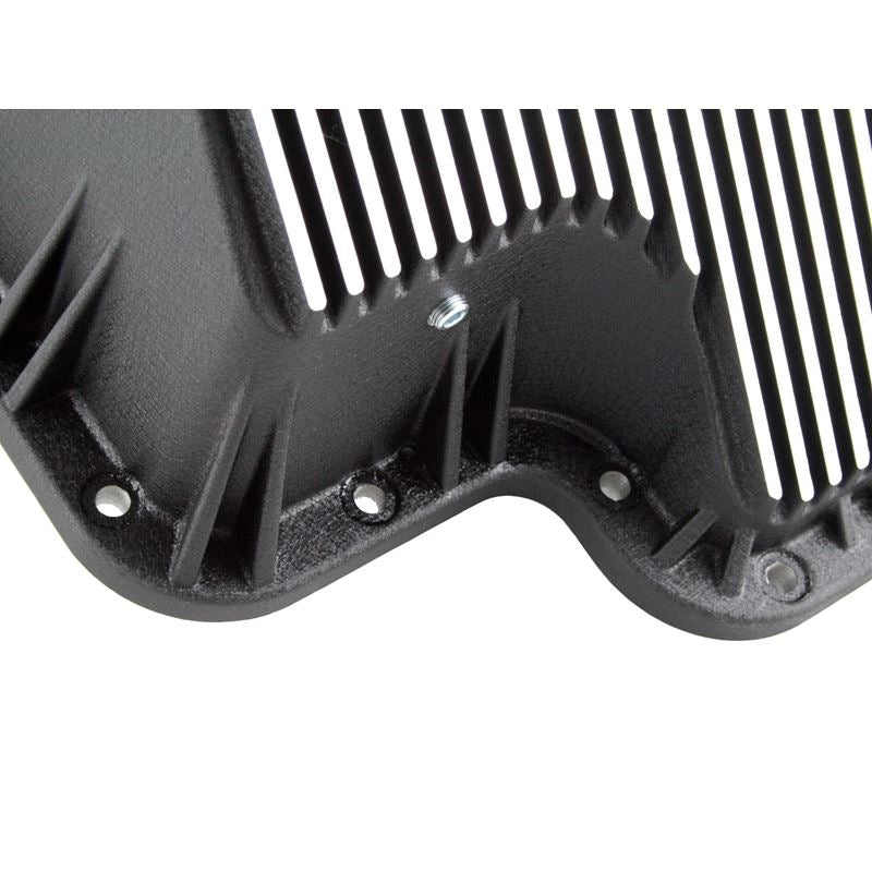 aFe Transmission Pan (Black); Ford Diesel Trucks 03-10 V8-6.0/6.4L (td)