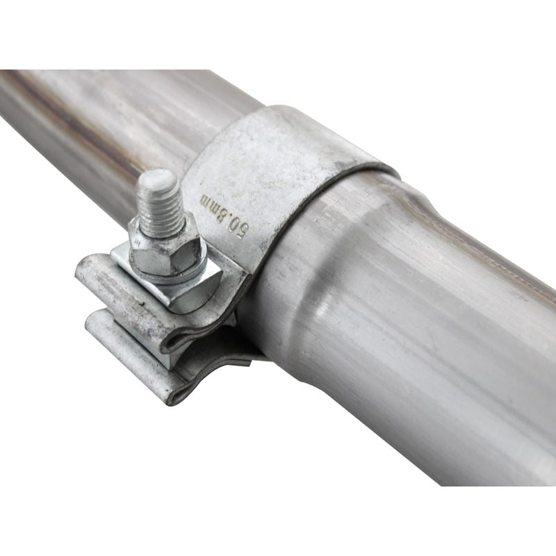 aFe Power Twisted Steel Y-Pipe Stainless Steel 2.5in 12-14 Jeep Wrangler V6 3.6L