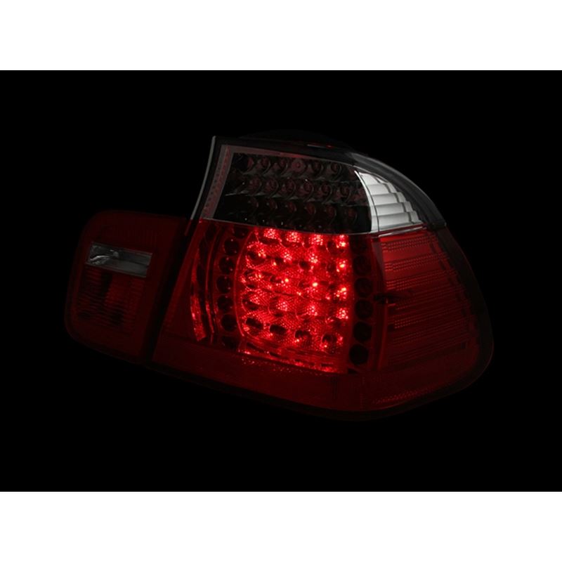 ANZO 2002-2005 BMW 3 Series E46 LED Taillights Red/Clear