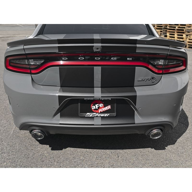 aFe MACH Force-XP 4-1/2in Carbon Fiber OE Replacement Exhaust Tips - 15-19 Dodge Charger/Hellcat
