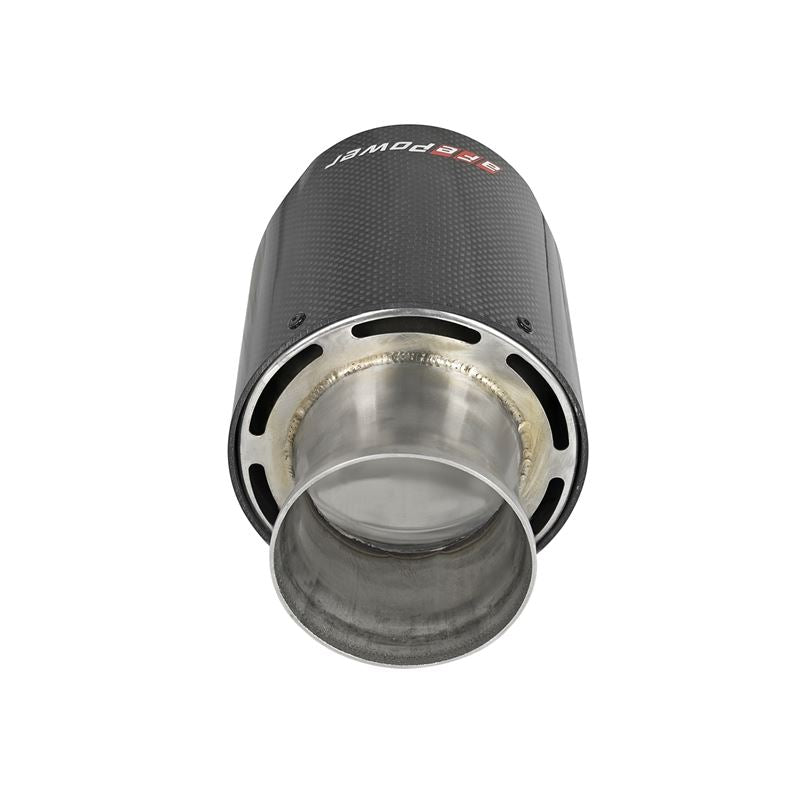 aFe MACH Force-XP 4-1/2in Carbon Fiber OE Replacement Exhaust Tips - 15-19 Dodge Charger/Hellcat